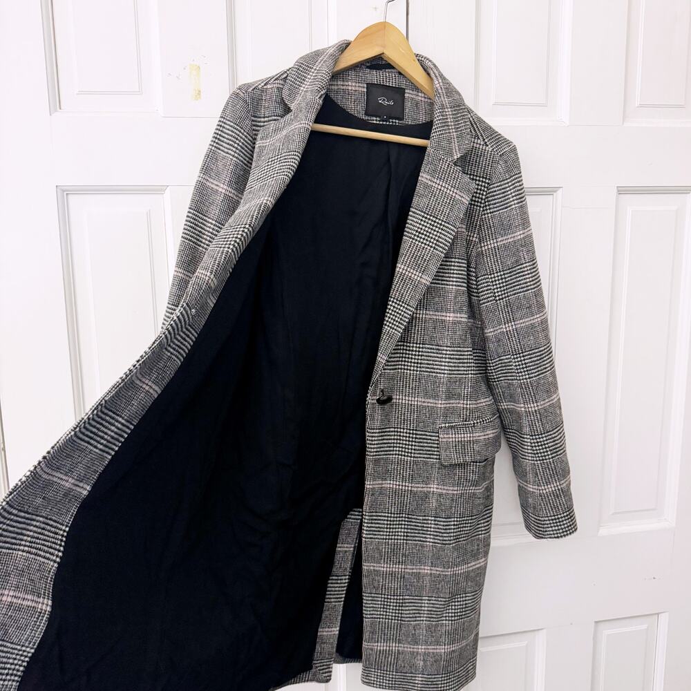 Rails Anders Coat in Charcoal Pink Plaid (Size Sm… - image 11
